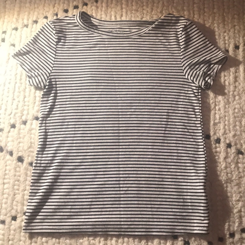 striped crop top